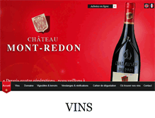 Tablet Screenshot of chateaumontredon.com